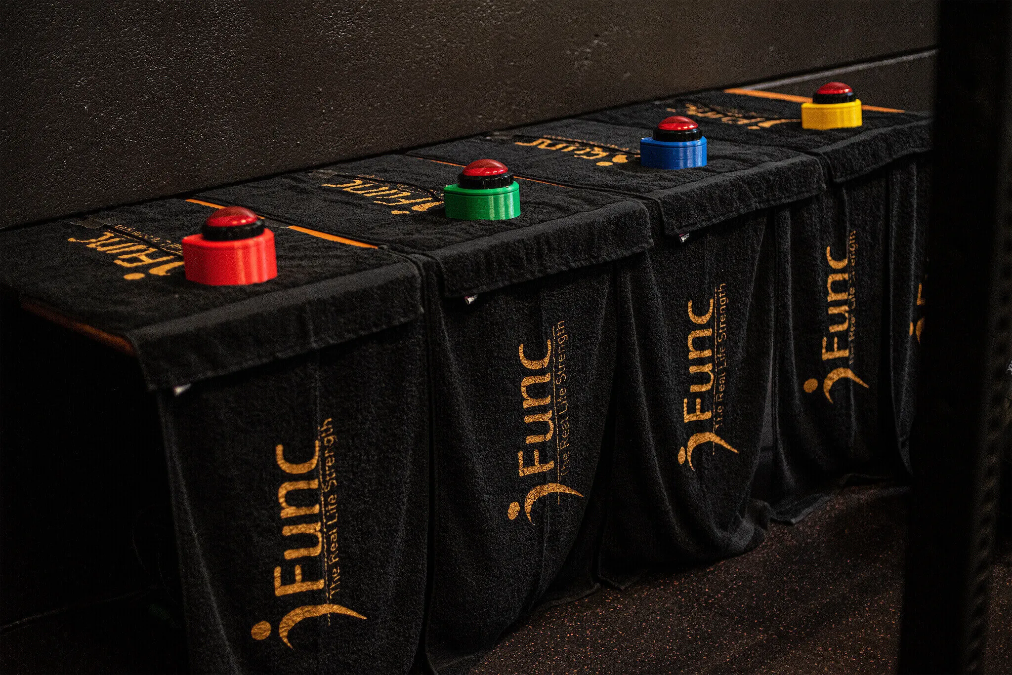 Final game show buzzer set up. Ready to go.